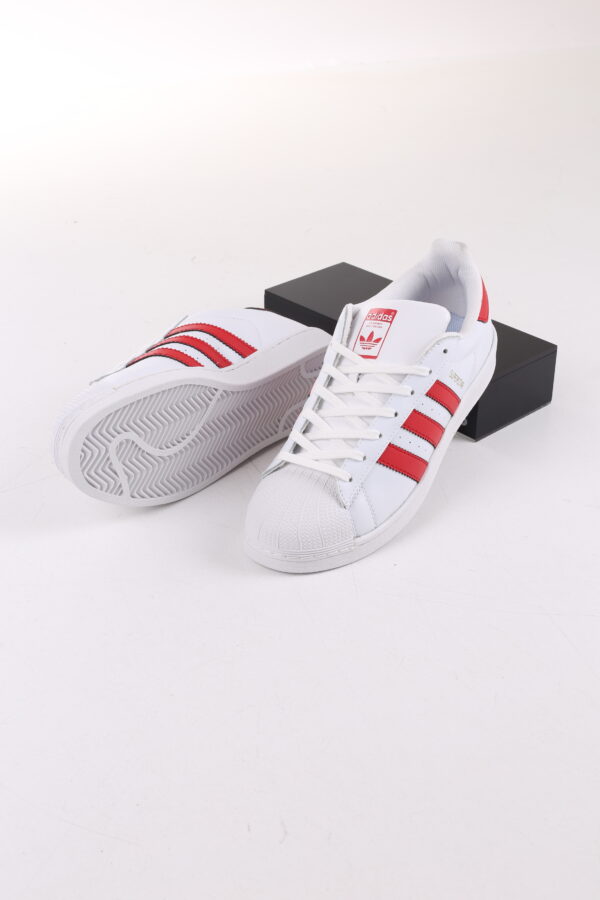 Adidas Süperstar Beyaz Kırmızı Spor Ayakkabı İthal
