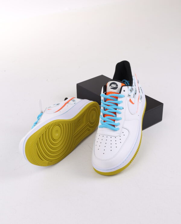 Nike AirForce 1 Beyaz Sarı Spor Ayakkabı İthal