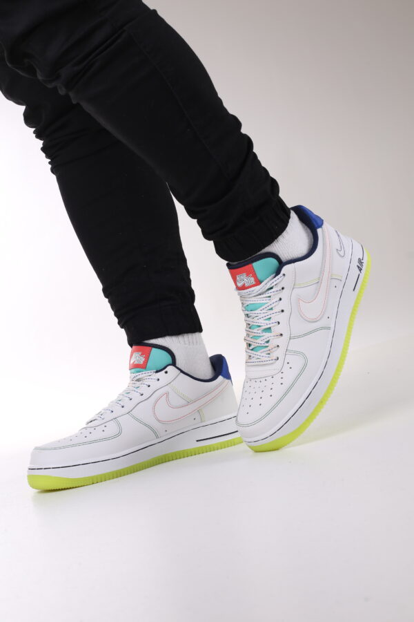 Nike AirForce 1 Beyaz Sarı Spor Ayakkabı İthal
