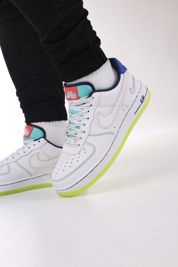 Nike AirForce 1 Beyaz Sarı Spor Ayakkabı İthal